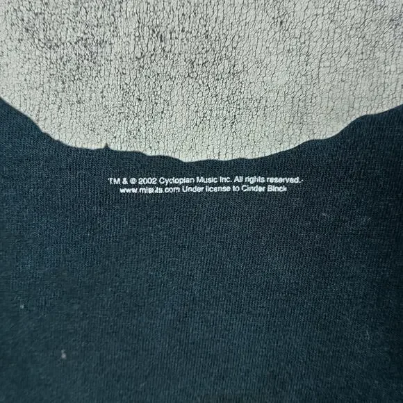 Misfits Skull Graphic T Shirt Men Large Black Official Gildan Thrashed VTG - Picture 3 of 10